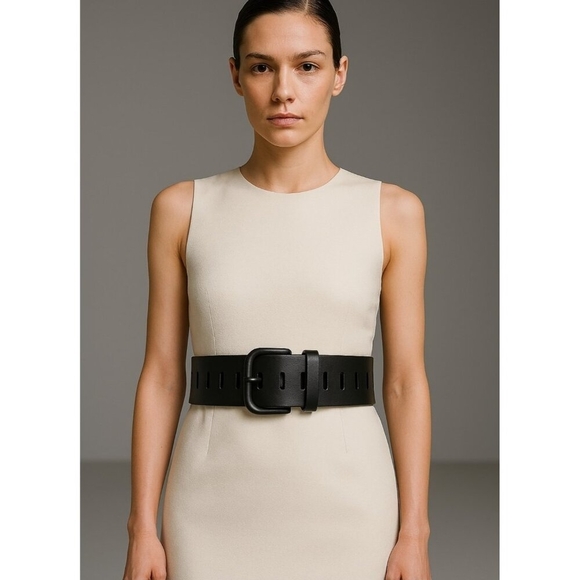 Brave Willa Bridle Black Leather Women's Belt Size 30 - Picture 12 of 12